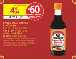 Intermarché Express Kikkoman Sauce Soja Sucrée offre
