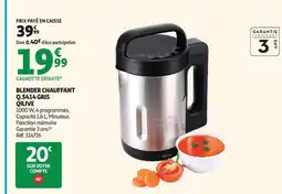 Auchan Qilive blender chauffant q.5414 gris offre