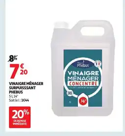 Auchan Phebus vinaigre ménager surpuissant offre