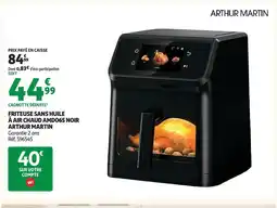 Auchan Arthur martin friteuse sans huile à air chaud amd065 noir offre