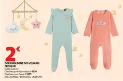 Auchan Dors bien pont dos velours cross me offre