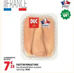 Auchan Duc filet de poulet offre