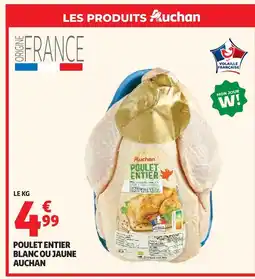 Auchan Auchan poulet entier blanc offre