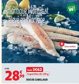 Auchan Dos de cabillaud offre