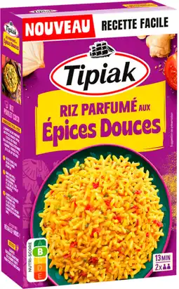 Auchan Tipiak riz parfumé aux épices douces tipiak offre
