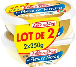 Auchan Elle & vire beurre tendre doux elle & vire offre