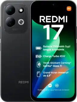 Auchan Xiaomi xiaomi redmi 17 4g 128go noir offre