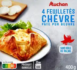 Auchan Auchan feuilletés chèvre surgelés auchan offre