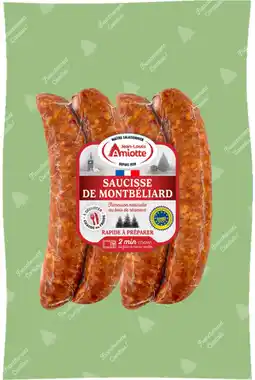 Auchan Jean louis amiotte saucisses de montbeliard igp amiotte offre
