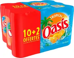 Auchan Oasis canettes oasis tropical offre