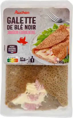 Auchan Auchan galette de blé noir au jambon emmentalauchan offre