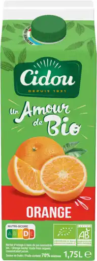 Auchan Cidou jus d'orange cidou bio offre