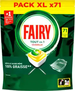 Auchan Fairy capsules lave vaisselle tout en 1 fairy offre