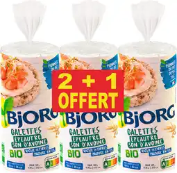 Auchan Bjorg galettes à l'épautre et son d'avoine bio bjorg offre