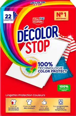 Auchan Decolor stop lingettes protection couleur décolor stop offre