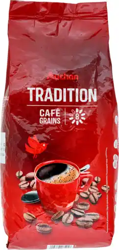 Auchan Auchan café en grains tradition auchan offre