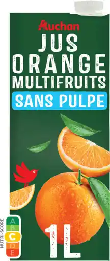 Auchan Auchan jus d'orange multifruits sans pulpe auchan offre