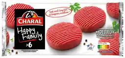 Auchan Charal 6 steaks hachés happy family charal offre