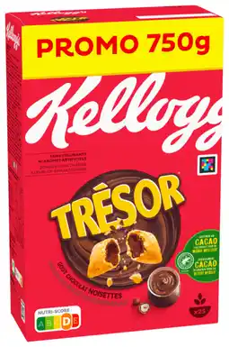Auchan Kellogg s céréales chocolat noisette trésor kellogg's offre