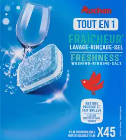 Auchan Auchan tablettes lave vaisselle tout en 1 fraicheur auchan offre