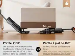 Auchan Mova aspirateur balai laveur mova m10 gris offre