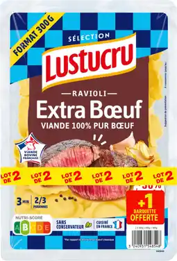 Auchan Lustucru selection ravioli extra boeuf lustucru offre