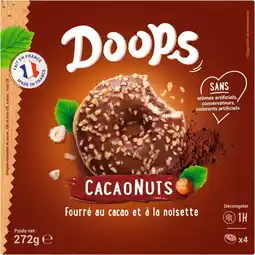 Auchan Sans marque donuts au cacao et à la noisette surgelés doops offre