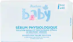 Auchan Cosmia baby sérum physiologique auchan baby offre