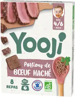 Auchan Yooji portions de boeuf haché surgelées bio yooji offre