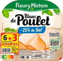 Auchan Fleury michon blanc de poulet en tranches fleury michon offre