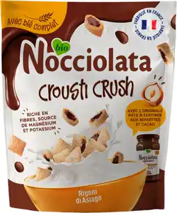 Auchan Rigoni di asiago crousti crush saveur chocolat noisette bio nocciolata offre