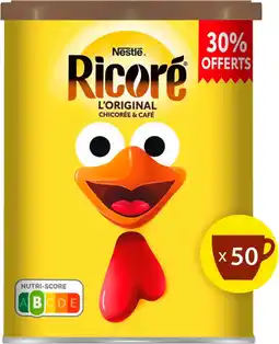 Auchan Supermarché Nestle chicorée et café soluble l'original ricoré offre