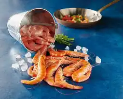 Auchan Supermarché Sans marque crevettes entières cuites réfrigérées offre