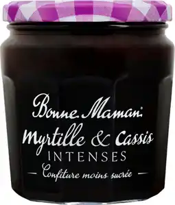 Auchan Supermarché Bonne maman confiture myrtille cassis intenses bonne maman offre