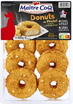 Auchan Supermarché Maitre coq donuts de poulet aux fromages maître coq offre