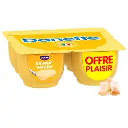 Auchan Supermarché Danone danette vanille offre