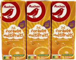 Auchan Supermarché Auchan jus d'orange multifruits briquettes auchan offre