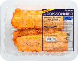 Auchan Supermarché Auchan 4 filets de colin d'alaska façon meunière auchan le poissonnier offre