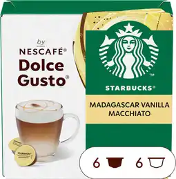 Auchan Supermarché Starbucks capsules de café vanilla macchiato dolce gusto starbucks offre