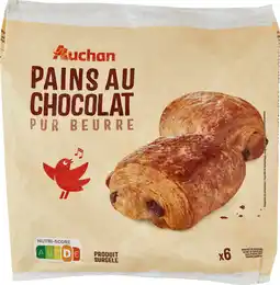 Auchan Supermarché Auchan pains au chocolat pur beurre surgelés auchan offre
