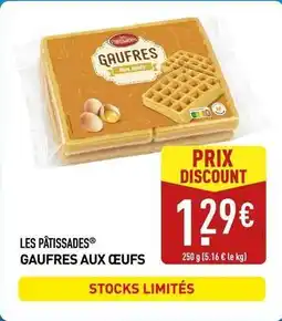 ALDI Les patissades gaufres aux oeufs offre