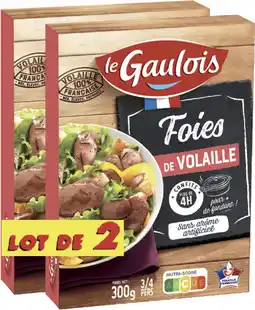 Auchan Supermarché Le gaulois lot de 2 gésiers ou foies de volaille confits le gaulois offre