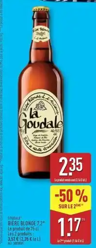 ALDI La goudale - biere blonde offre