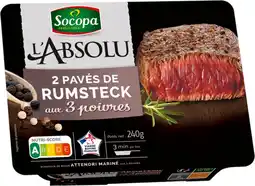 Auchan Supermarché Socopa 2 pavés de rumsteak socopa offre