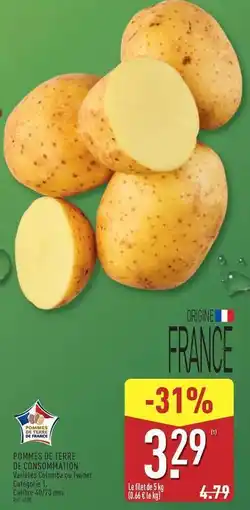 ALDI Pommes de terre de consommation offre
