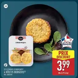 ALDI St clement le boucher 4 rostis burgers offre