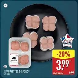 ALDI 4 paupiettes de porc offre