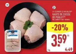 ALDI Hauts de cuisse de poulet offre