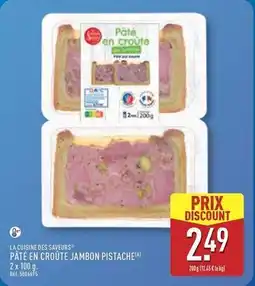 ALDI Pâté en croûte jambon pistache offre