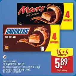ALDI Snickers - 18 barres glacées offre